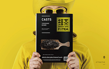牡丹江绯茶品牌设计